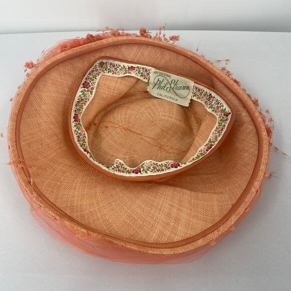 Phil Strann Original Vintage 50's Coral Dainty Hat - Picture 4 of 8